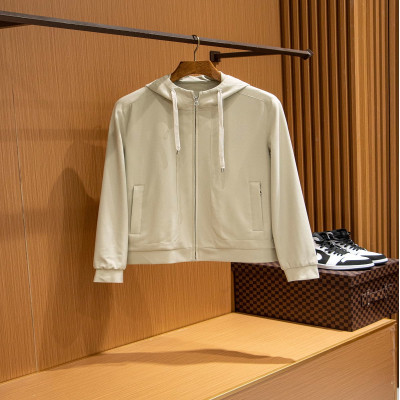 طقم سترة رجالي رياضية فاخرة أحادية اللون بهودي ومع...