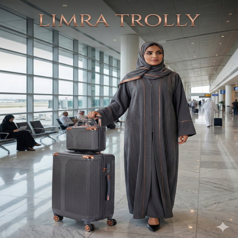 ليمرا طقم شنط سفر مكون من 4 حقائب أمتعة بعجلات و ب...