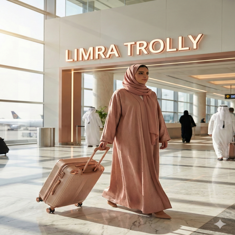 ليمرا طقم شنط سفر مكون من 4 حقائب أمتعة بعجلات و ب...