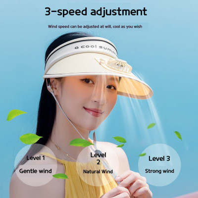 قبعة تبريد بمروحة USB – أناقة صيفية بلمسة تبريد را...