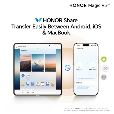 HONOR Magic V5 16GB + 512GB الإصدار العالمي 5G اله...