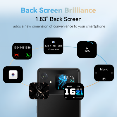 Cubot A20، هاتف ذكي Android 14، 12 جيجابايت (4 جيج...