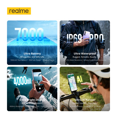 هاتف ذكي Realme C85 Pro بطارية NFC 7000 مللي أمبير...