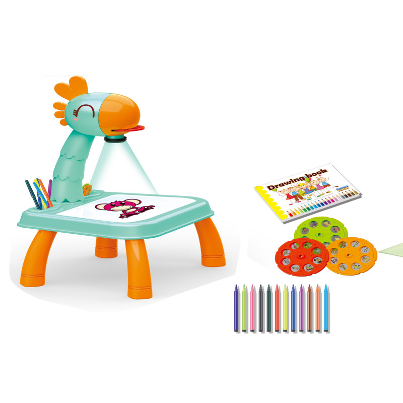 جهاز بروجيكتور دوار للأطفال قابل للتعديل مع 12 قلم...