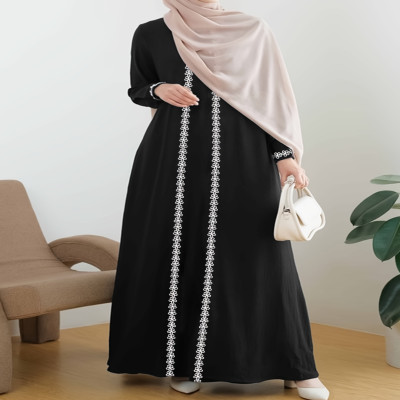 رداء مغلق دانتيل أحادي اللون للنساء