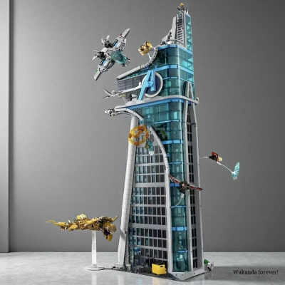 2025 جديد 5000 + قطعة برج الفيلم بطل تجميع العمارة...