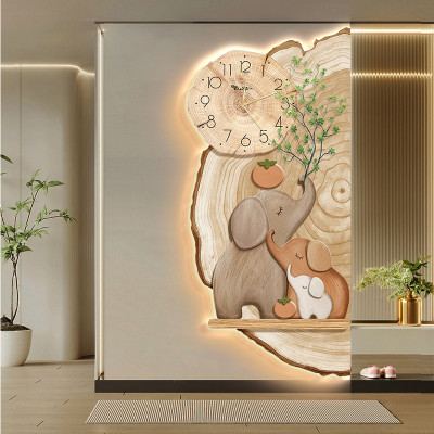 قاعة مدخل الفيل على شكل سجل بلون كريمي، ممر دخول L...