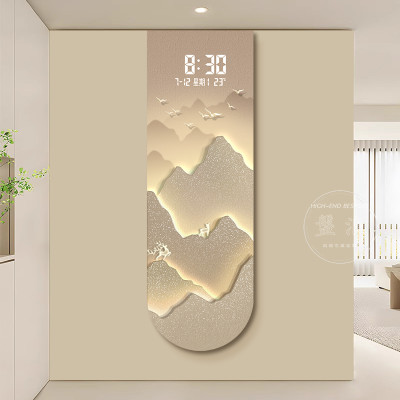 Sunlit الذهبي جبل مدخل ديكور اللوحة النمط الصيني ا...