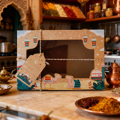 12/24 قطعة عيد مبارك خمر نافذة كرافت صندوق ورقي مع...