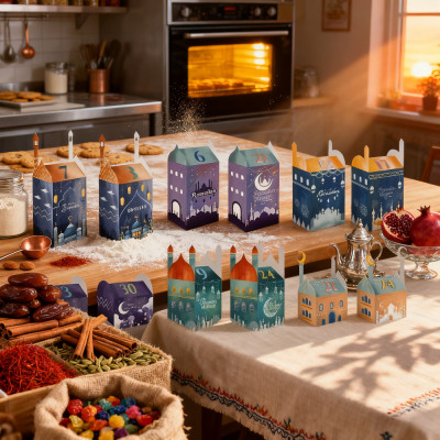 30 قطعة رمضان "صندوق هدايا العد التنازلي الغريب"!...