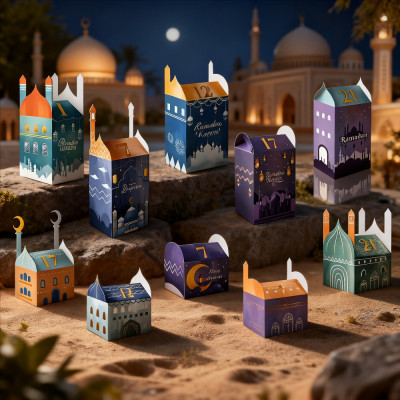 30 قطعة رمضان "صندوق هدايا العد التنازلي الغريب"!...