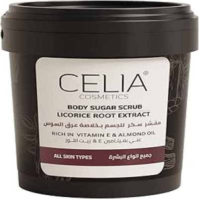 سيليا - مقشر سكر للجسم زيتي بخلاصة عرق السوس- 600ج...