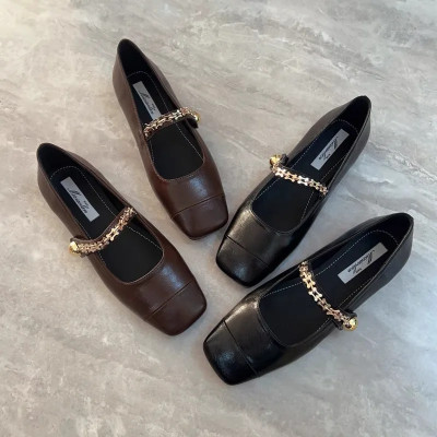 حذا للسيدات أسلوب بسيط جديد شقة الفرنسية جميلة أني...