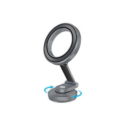 حامل الهاتف الذكي بحلقة مغناطيسية قابلة للدوران بز...