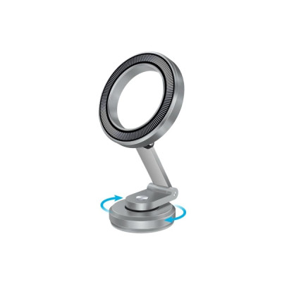 حامل الهاتف الذكي بحلقة مغناطيسية قابلة للدوران بز...