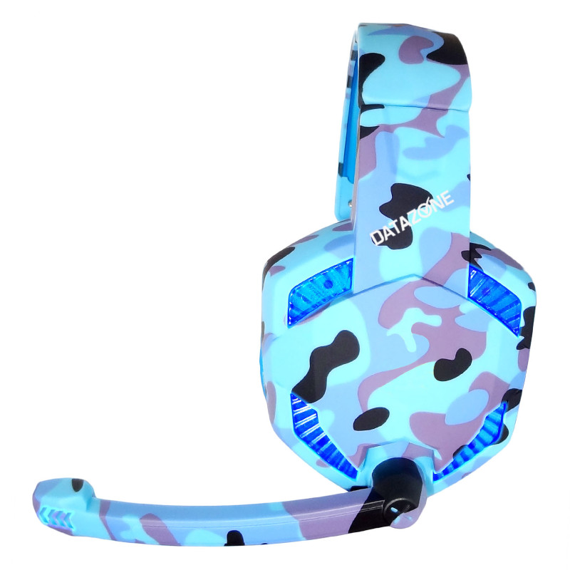 سماعة قيمنق جيشي أزرق مع مايك صوت عازل لسوني 5 واك...