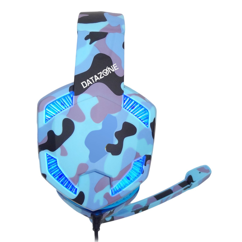 سماعة قيمنق جيشي أزرق مع مايك صوت عازل لسوني 5 واك...