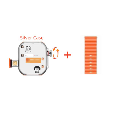 ساعة ذكية مع كاميرا دوارة ، ساعة ذكية 4G ، نظام أن...