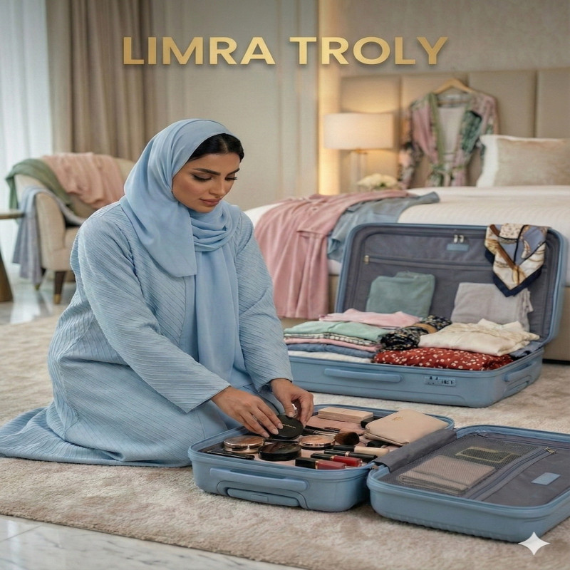 شنطة سفر من ليمرا مخصصة لكبينة الطائرة مقاس 20 بوص...