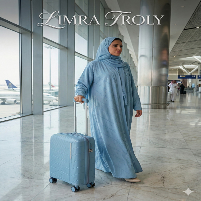 طقم شنط سفر مكون من 4 حقائب أمتعة بعجلات و بتصميم...