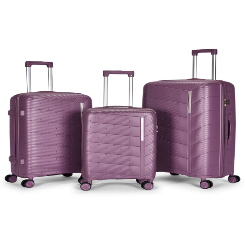 طقم شنط سفر مكون من 4 حقائب أمتعة بعجلات و بتصميم...