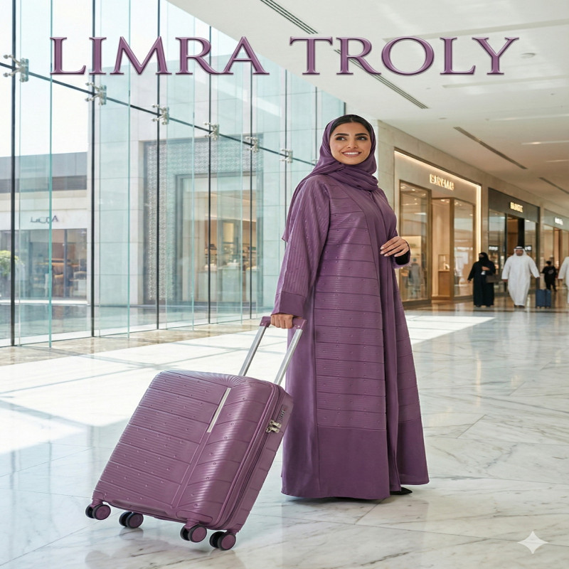 طقم شنط سفر مكون من 4 حقائب أمتعة بعجلات و بتصميم...