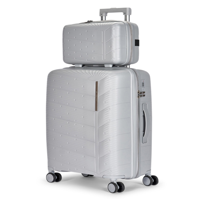 طقم شنط سفر مكون من 4 حقائب أمتعة بعجلات و بتصميم...