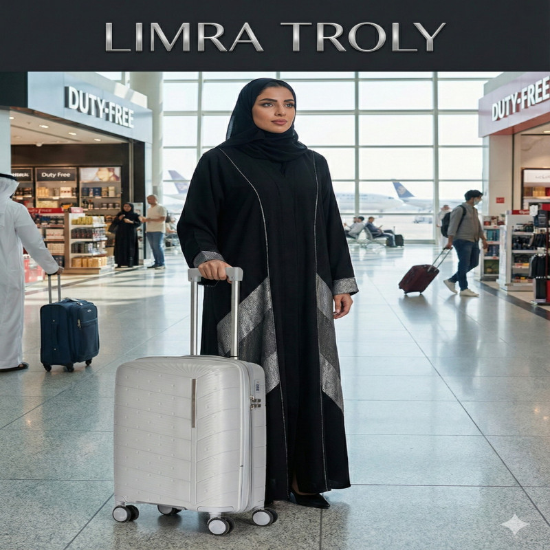 طقم شنط سفر مكون من 4 حقائب أمتعة بعجلات و بتصميم...