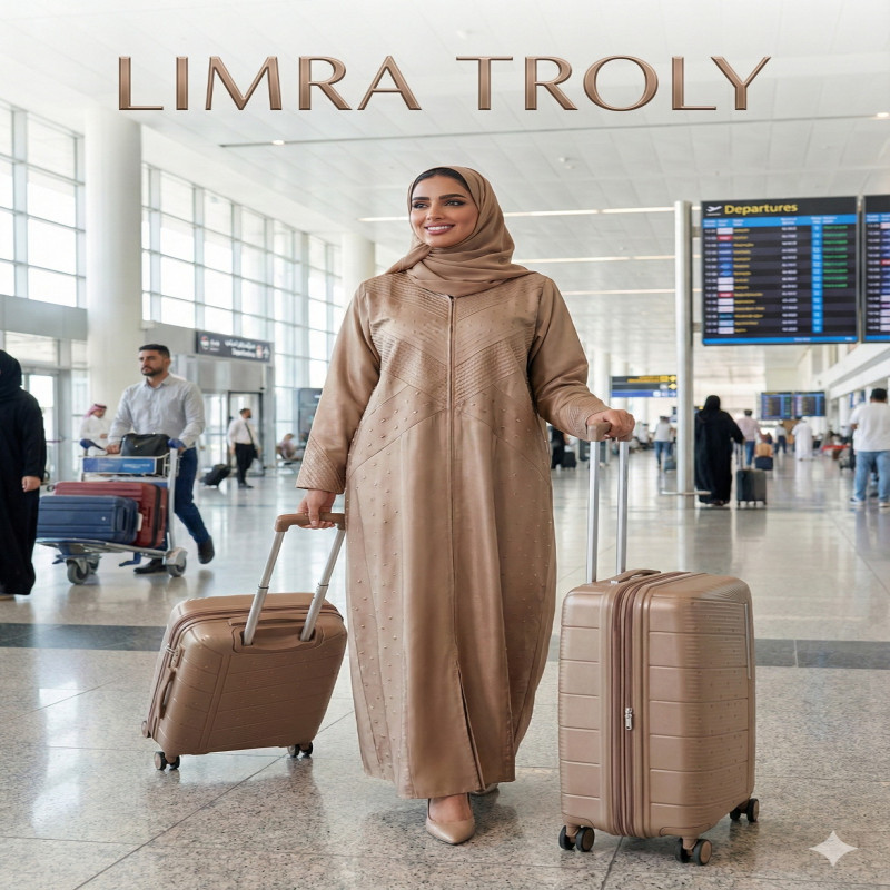 طقم شنط سفر مكون من 4 حقائب أمتعة بعجلات و بتصميم...