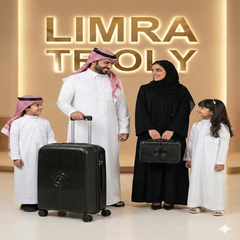 طقم شنط سفر مكون من 4 حقائب أمتعة بعجلات و بتصميم...