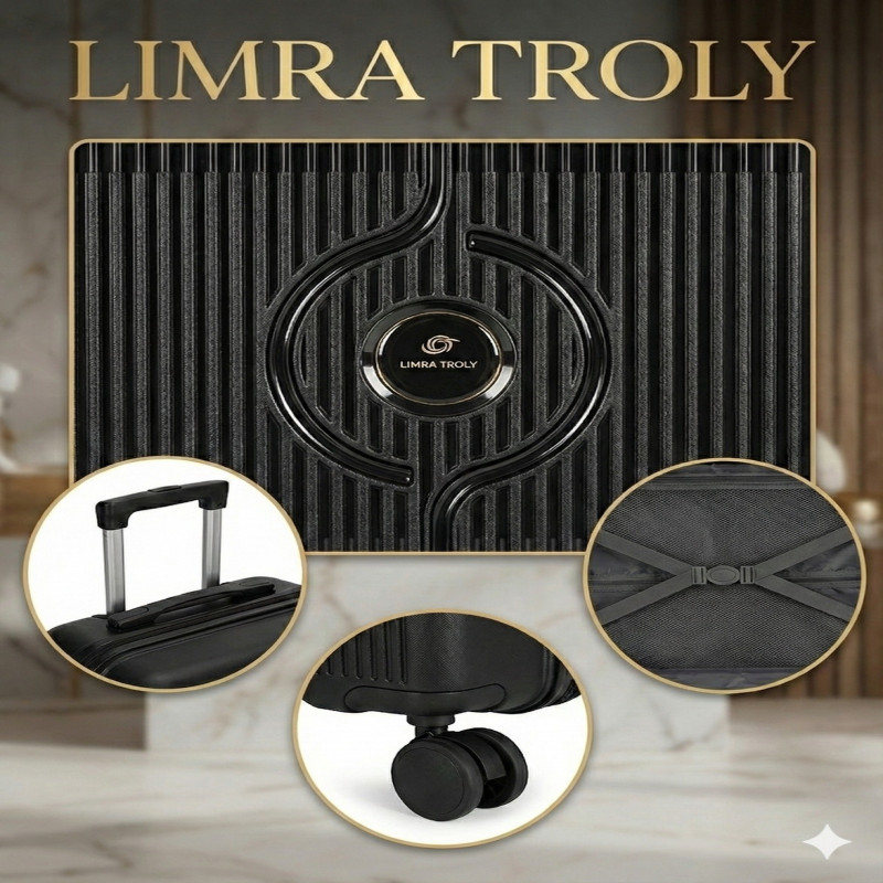 طقم شنط سفر مكون من 4 حقائب أمتعة بعجلات و بتصميم...