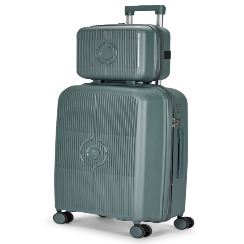 طقم شنط سفر مكون من 4 حقائب أمتعة بعجلات و بتصميم...