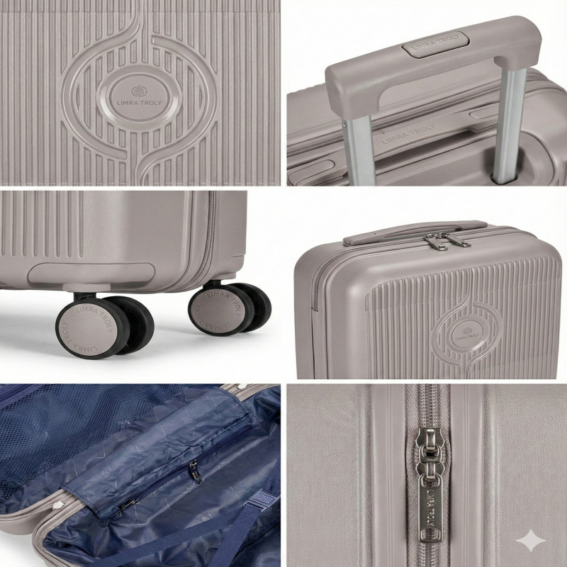 طقم شنط سفر مكون من 4 حقائب أمتعة بعجلات و بتصميم...