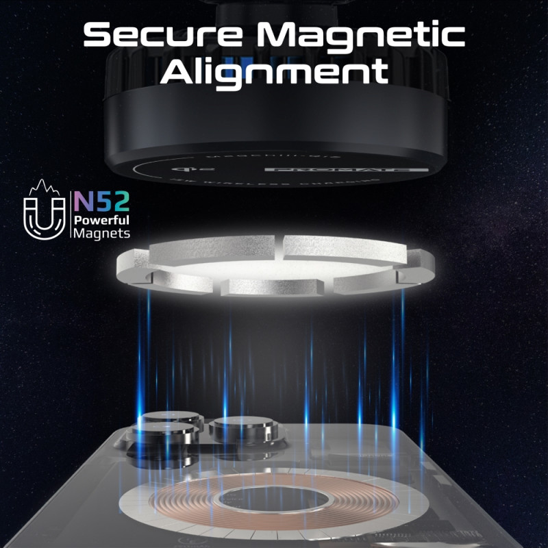 شاحن سيارة لاسلكي فائق السرعة بقدرة 15 واط حاصل عل...
