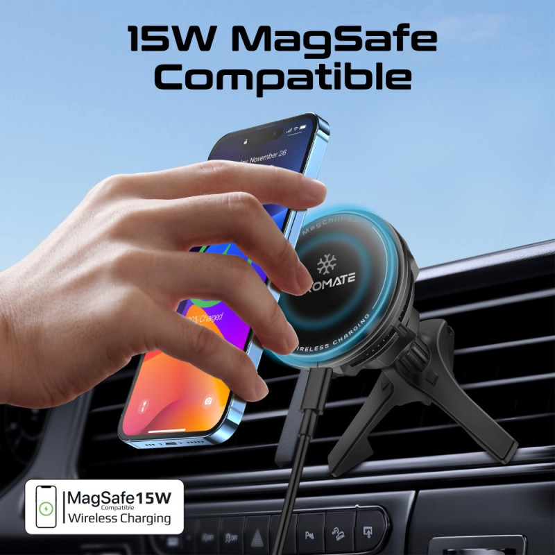 حامل هاتف وشاحن لاسلكي الأكثر تطوراً في العالم مع...