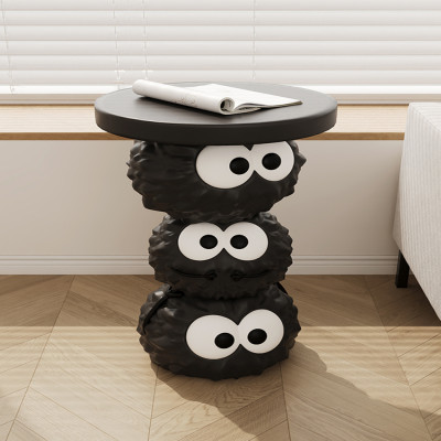 طاولة قهوة كرة فحم كرتونية إبداعية ، راتنج منحوت ،...