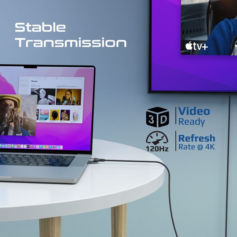 أعلى مستويات الجودة والأداء مع كابل HDMI™ 2.1 عالي...