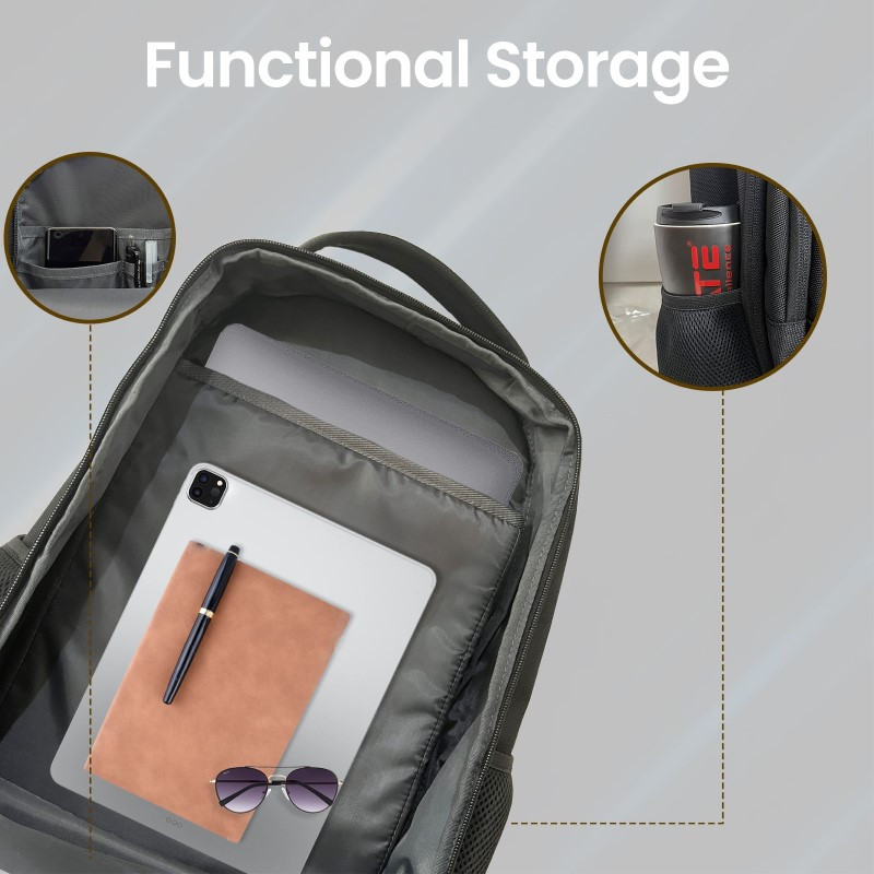 حقيبة ظهر يومية أنيقة ومريحة ذات سعة كبيرة مزودة ب...