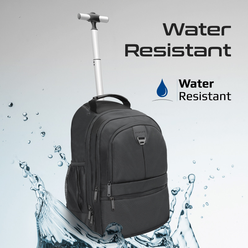 حقيبة بعجلات ذات سعة كبيرة وتصميم مضاد للماء مع عد...