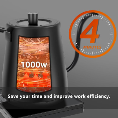 غلاية كهربائية مع إغلاق تلقائي ، مع حماية ضد الجفا...