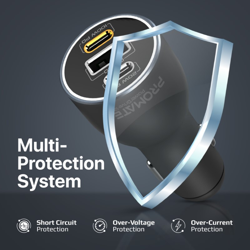 اشحن أجهزتك بسرعة فائقة مع شاحن السيارة القوي Powe...