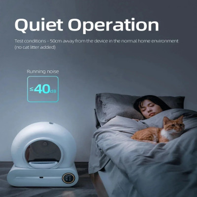 صندوق فضلات القطط الذكي الأوتوماتيكي ، تنظيف ذاتي...