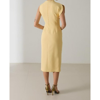 فستان ميدي نسائي بقصة ضيقة أنيقة