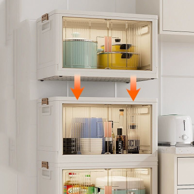 Home Wardrobe Organizer Foldable Portable Plastic...