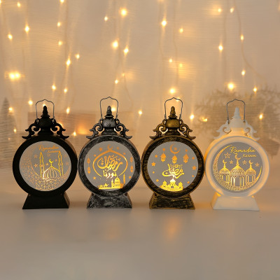 زخارف عيد مبارك ضوء فانوس ليد ، ديكورات رمضان ، أض...