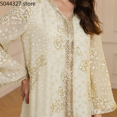 جلابية مغربية نسائية فاخرة للغاية