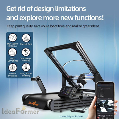 IdeaFormer IR3 V2 حزام ناقل طابعة ثلاثية الأبعاد ل...