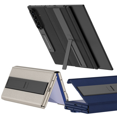 غلاف حماية جلدي مغناطيسي قابل للطي متوافق مع Samsu...