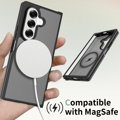 غلاف حماية UYUXIO مغناطيسي شفاف متوافق مع Samsung...