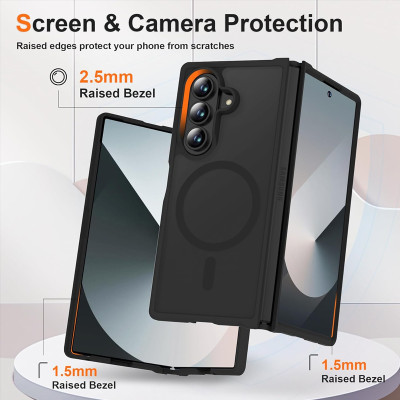 غلاف حماية UYUXIO مغناطيسي شفاف متوافق مع Samsung...